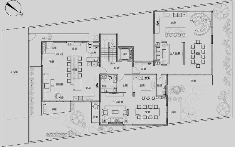 敦園別墅｜自地自建室內設計作品